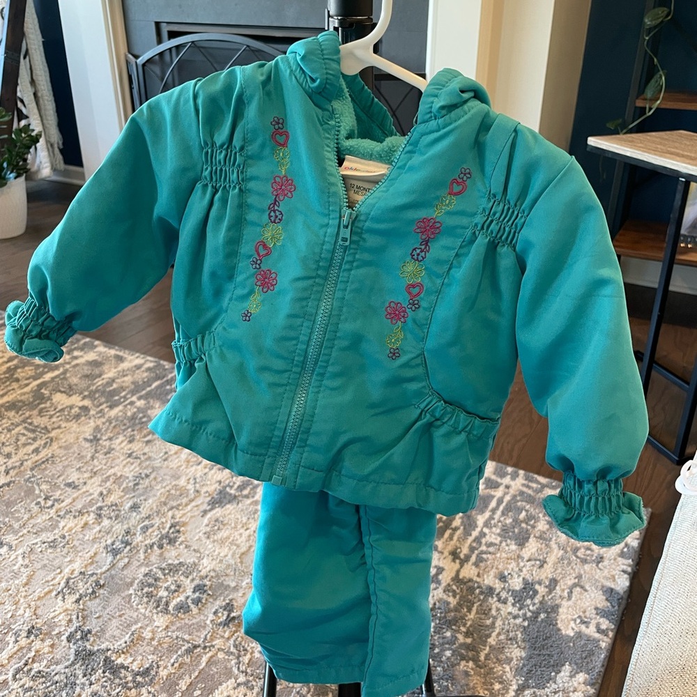 Okie Dokie Turquoise Embroidered Set